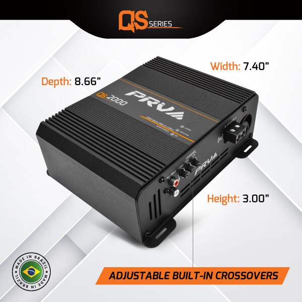 Main product image for PRV Audio QS2000 2 Ohm 1-Channel Full-Range Amplifier 2000W 294-3558